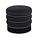 Lakka Black Velvet Ottoman by TOV Furniture