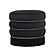Lakka Black Velvet Ottoman by TOV Furniture