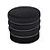 Lakka Black Velvet Ottoman by TOV Furniture