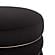 Lakka Black Velvet Ottoman by TOV Furniture