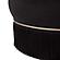 Lakka Black Velvet Ottoman by TOV Furniture