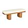 Ollie White Boucle Wooden Bench by TOV Furniture