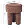 Claire Sedona Brown Knubby Stool by TOV Furniture