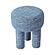 Claire Teal Knubby Stool by TOV Furniture