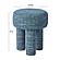 Claire Teal Knubby Stool by TOV Furniture