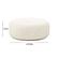 Fickle Cream Boucle Swivel Ottoman by TOV Furniture