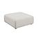 Hangover Cream Boucle Ottoman by TOV Furniture