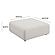 Hangover Cream Boucle Ottoman by TOV Furniture
