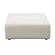 Hangover Cream Linen Ottoman by TOV Furniture