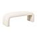 Leigh Cream Velvet Channeled Bench by TOV Furniture