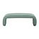 Leigh Green Velvet Channeled Bench by TOV Furniture