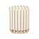 Dex Beige Striped Linen Ottoman by TOV Furniture
