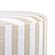 Dex Beige Striped Linen Ottoman by TOV Furniture