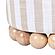 Dex Beige Striped Linen Ottoman by TOV Furniture