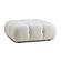 Calliope Cream Vegan Shearling Modular Ottoman by TOV Furniture