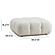 Calliope Cream Vegan Shearling Modular Ottoman by TOV Furniture