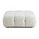 Calliope Cream Vegan Shearling Modular Ottoman by TOV Furniture