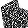 Pippa Black Geometric Jacquard Weave Stool by TOV Furniture