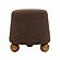 Jaine Chocolate Brown Boucle Stool by TOV Furniture