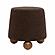 Jaine Chocolate Brown Boucle Stool by TOV Furniture