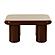 Memphis Chocolate Brown Coffee Table by TOV Furniture
