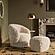 Britt Natural Vegan Shearling Ottoman by TOV Furniture