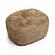 Britt Dark Taupe Vegan Shearling Ottoman by TOV Furniture