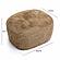 Britt Dark Taupe Vegan Shearling Ottoman by TOV Furniture