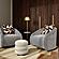 Stefanie Cream Velvet Ottoman by TOV Furniture