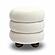Stefanie Cream Velvet Ottoman by TOV Furniture