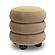 Stefanie Taupe Velvet Ottoman by TOV Furniture
