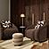 Stefanie Taupe Velvet Ottoman by TOV Furniture