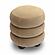 Stefanie Taupe Velvet Ottoman by TOV Furniture