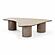 Rhema Washed Ash Organic Low Coffee Table by TOV Furniture