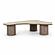 Rhema Washed Ash Organic Low Coffee Table by TOV Furniture