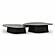 Roche Black Ash Nesting Coffee Table Set by TOV Furniture