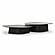 Roche Black Ash Nesting Coffee Table Set by TOV Furniture