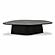 Roche Black Ash Low Coffee Table by TOV Furniture