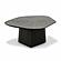 Roche Black Ash Low Coffee Table by TOV Furniture