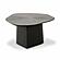 Roche Black Ash Geometric Coffee Table by TOV Furniture