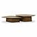 Roche Brown Ash Nesting Coffee Table Set by TOV Furniture