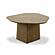 Roche Brown Ash Geometric Coffee Table by TOV Furniture