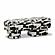 Lena Black and White Jacquard Bench by TOV Furniture