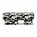 Lena Black and White Jacquard Bench by TOV Furniture