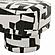 Lena Black and White Jacquard Bench by TOV Furniture