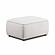 Travie White Sand Performance Corduroy Velvet Ottoman by TOV Furniture