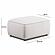 Travie White Sand Performance Corduroy Velvet Ottoman by TOV Furniture