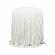 Shag Me Ivory Performance Vegan Leather Ottoman by TOV Furniture