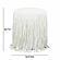 Shag Me Ivory Performance Vegan Leather Ottoman by TOV Furniture