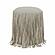 Shag Me Grey Performance Vegan Leather Ottoman by TOV Furniture